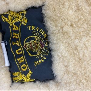 French made leather fur lined jacket